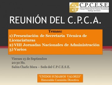 Reunion del CPCA
