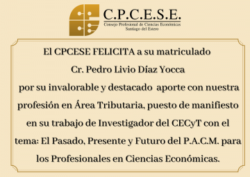 El Pasado, Futuro y Presente del P.A.C.M. para los Profesionales en Ciencias Económicas