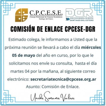 Próxima Reunión CPCESE-DGR