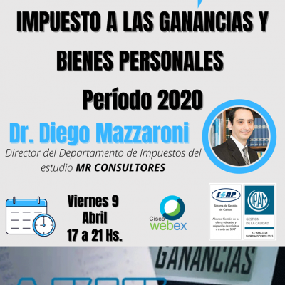 Impuesto a las Ganancias y Bienes Personales - Período 2020