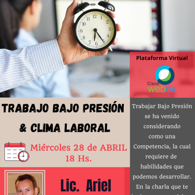 Trabajo bajo presión & Clima laboral