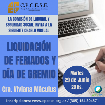 Liquidación de Feriados y Día de gremio
