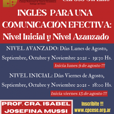 Inglés para una Comunicación Efectiva - Niveles Inicial y Avanzado