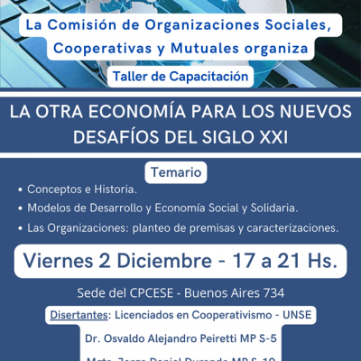 La Otra Economía para los Nuevos Desafíos del Siglo XXI