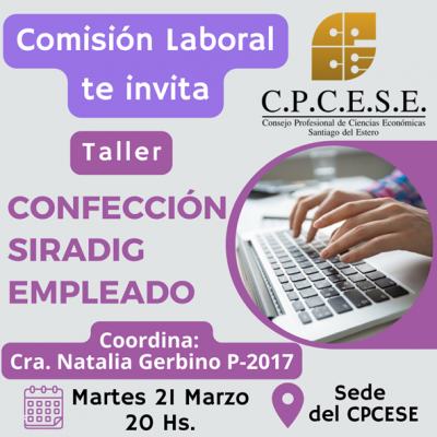 Confección SIDERAG Empleado