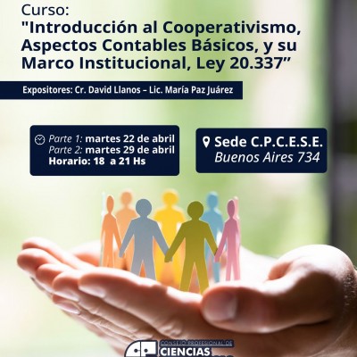 Introducción al Cooperativismo, Aspecto Contables Básicos, yu su Marco Institucional, Ley 20.337